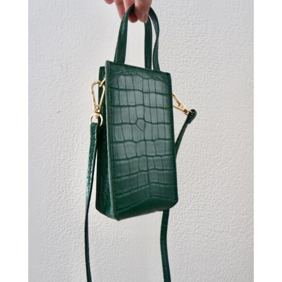 Emerald Green mini bag/ phone bag by Siizu - Picture 1 of 7